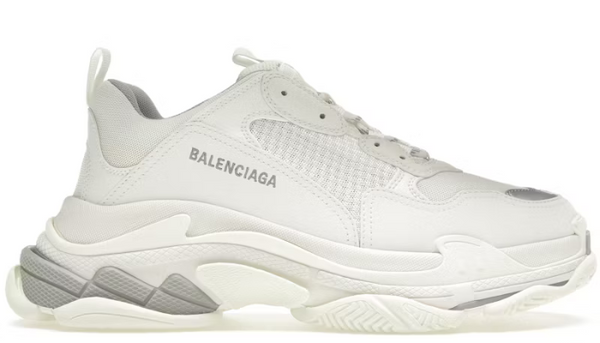 Balenciaga Triple S White Silver