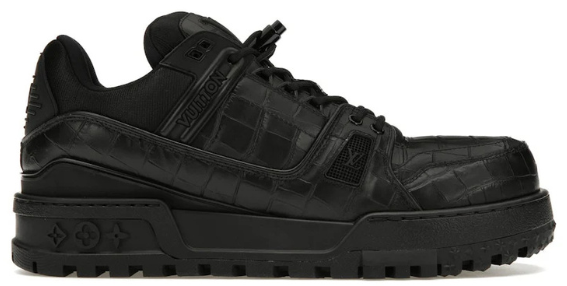 Louis Vuitton Black Monochrome Louis Vuitton LV Trainer Black/Black